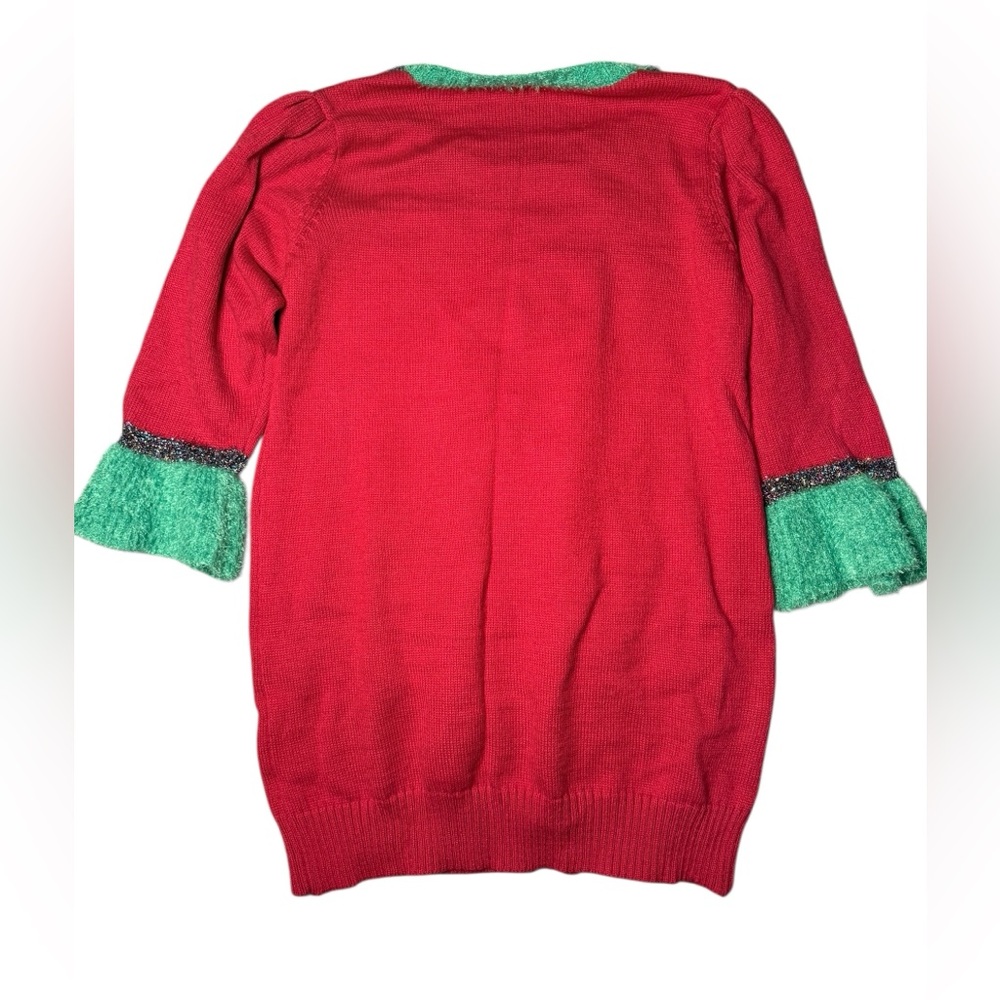 Ugly Christmas sweater tree red green festive XXL - Picture 2 of 5